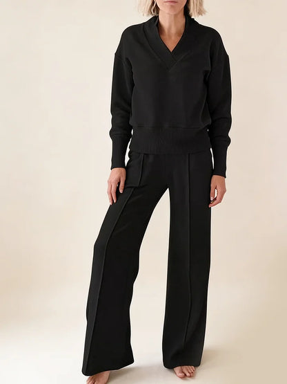 🥰📢📢50% popust!!! 【M-5XL】Ženski komplet 2026 | Pleteni dvodelni komplet z dolgimi rokavi ✨