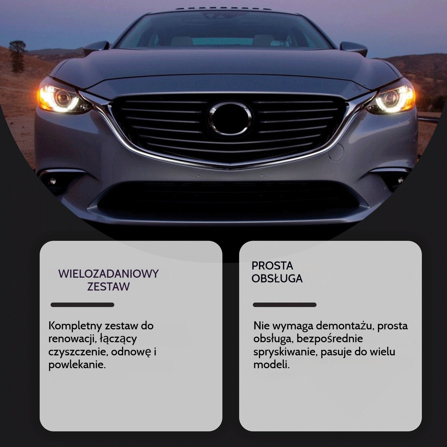 🚗💡Zestaw do renowacji reflektorów dla starych samochodów: przywraca przejrzystość i poprawia widoczność nocną