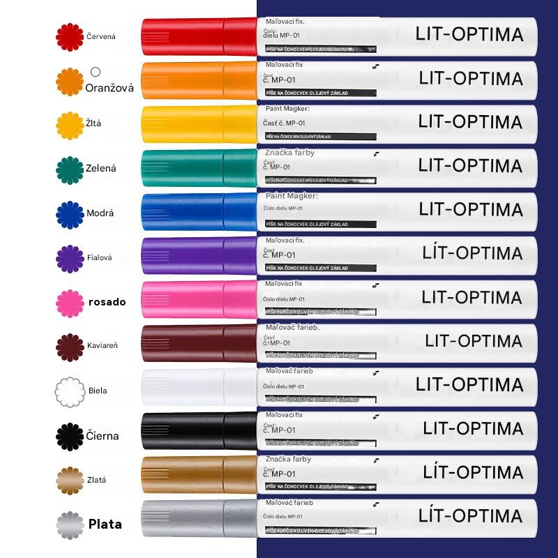 🔥Vodotesné značkovače na pneumatiky áut / Metalické lakovacie fixky