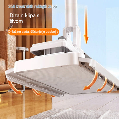 🔥【4-dijelni set】Višenamjenski mop s kopčom za krpu, novi kućni mop bez potrebe za pranjem