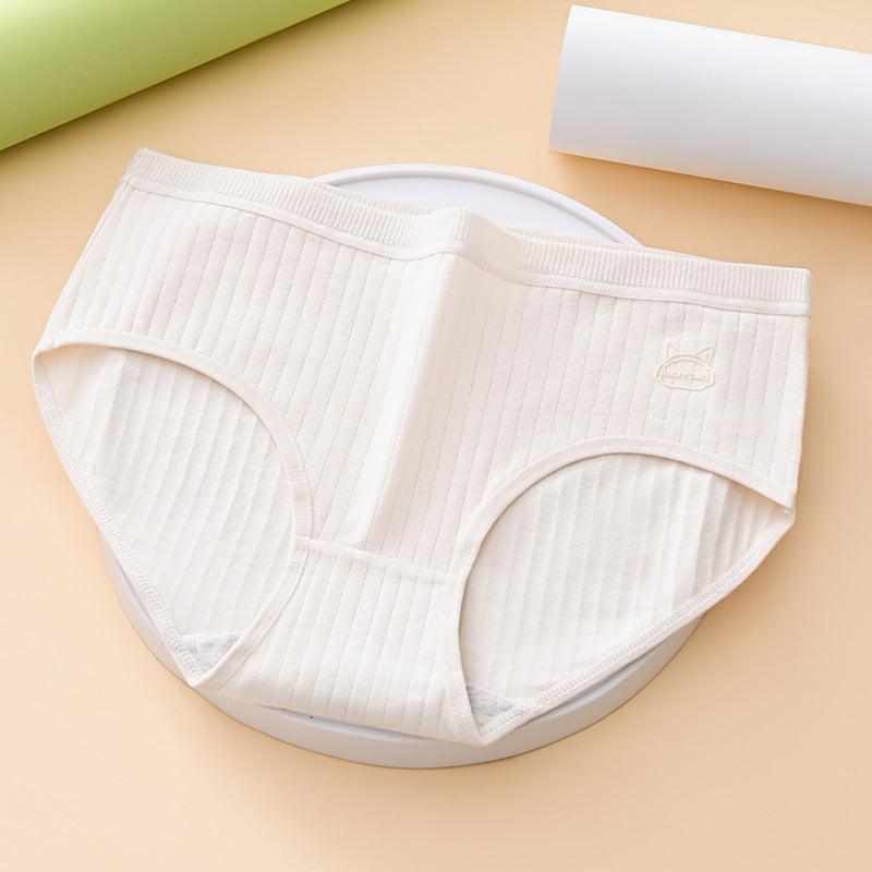 (7 kusov) Pohodlné a jednoduché antibakteriálne dámske nohavičky s vysokým pásom