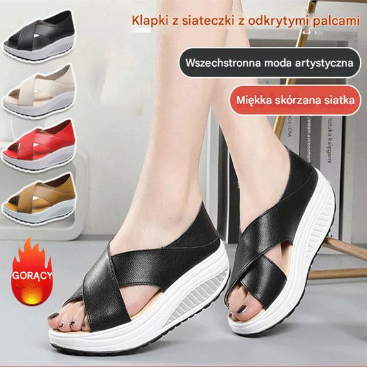 Letnia promocja -50%🔥【35-43】Najnowsze damskie sandały casual 2025, na grubej podeszwie, przewiewne z otwartym noskiem