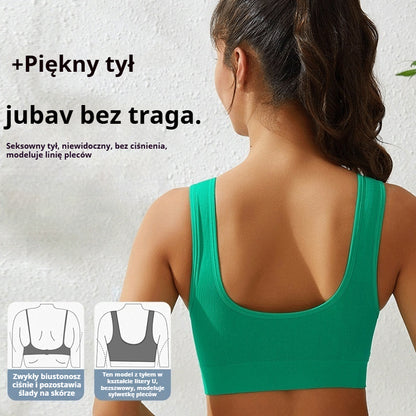 【4 szt.】【S-5XL】 Seksowny biustonosz push-up bez fiszbin dla dużych rozmiarów