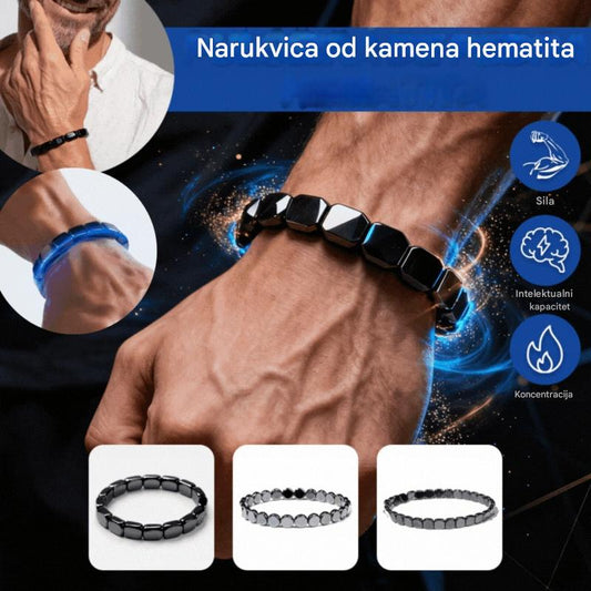 📿✨【Kupite 1, dobijte 1 gratis】Muška crna narukvica s perlicama, miješanim i usklađenim stilom i žučnim kamenjem