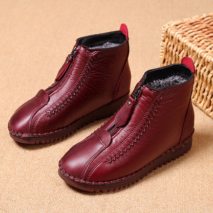 🔥【Časovo obmedzený výpredaj】🔥【35-42】Jesenné a zimné dámske čižmy s mäkkou podrážkou, zipsom, módne a pohodlné