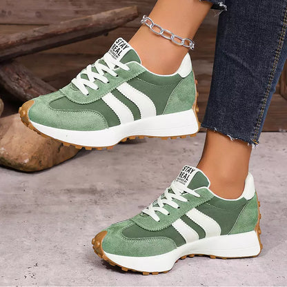 👟✨ Buty sportowe na platformie – styl retro, komfortowe chodzenie i maksymalna oddychalność przez cały dzień!