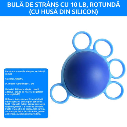 Ortopedska lopta za oporavak prstiju i šake, s fiksacijskim prstenovima, sprava za trening snage i pokretljivosti za starije osobe ili moždani udar
