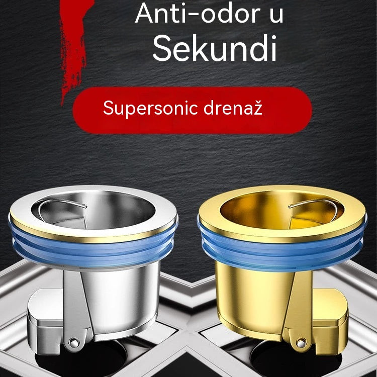 🔥Kupite 1, dobijte 1 GRATIS!🔥 Univerzalni mesingani podni odvod s jezgrom protiv neugodnih mirisa 🚿✨