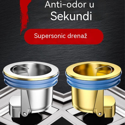 🔥Kupite 1, dobijte 1 GRATIS!🔥 Univerzalni mesingani podni odvod s jezgrom protiv neugodnih mirisa 🚿✨