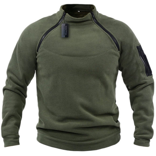 🧔‍♂️【S-4XL】Męski, ciepły T-shirt outdoorowy na jesień i zimę z długimi rękawami-3776011