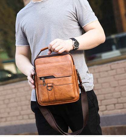 【Wyprzedaż – 50% TANIEJ】👜Męska stylowa torba casual ze skóry bydlęcej