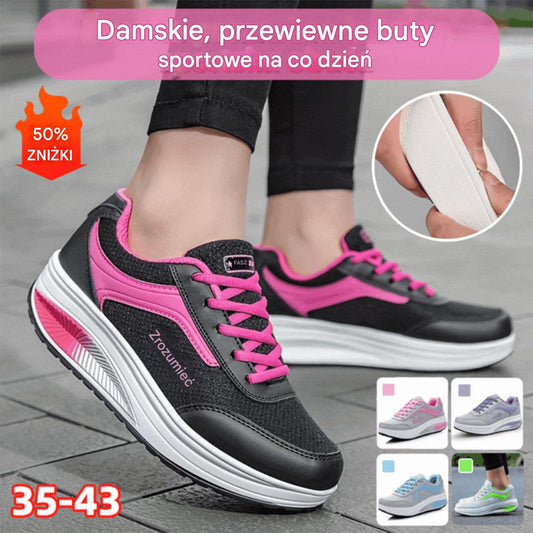 🔥👟【35-43】2025 nowy styl modne oddychające codzienne damskie buty sportowe codzienne buty do biegania - modne i uniwersalne - chodzenie bez zmęczenia