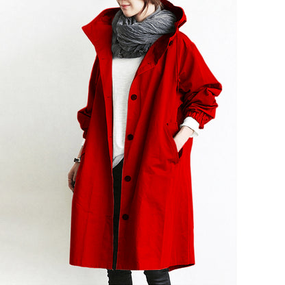 🧥 【S-5XL】 2024 nowa, jesienna, długa, swobodna wiatrówka w dużych rozmiarach, modna i elegancka-3756866