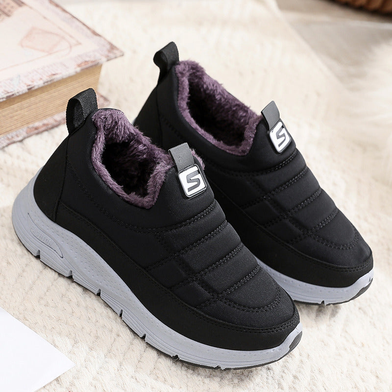 🔥【36-41】Wodoodporne, bawełniane buty, antypoślizgowe, pogrubione śniegowce, śniegowce 3833289