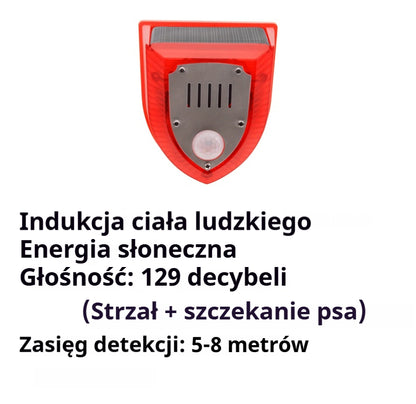 【⚡-50%】🔥Solarny alarm, lampa antykradzieżowa z czujnikiem ruchu, ultradźwiękowy odstraszacz zwierząt