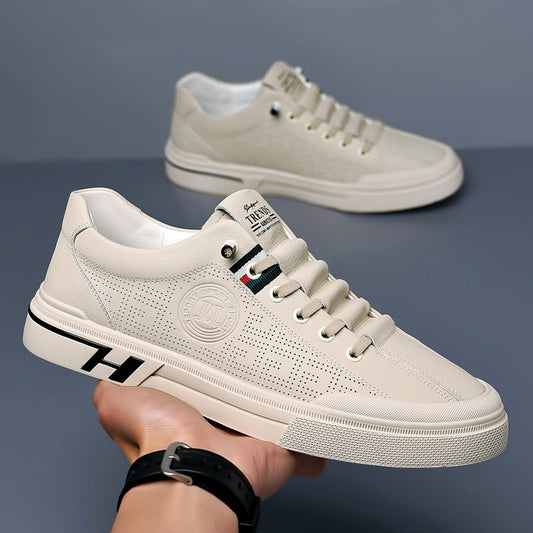 【Nowość w promocji🔥】Letnie męskie buty casual ze skóry naturalnej 2025, przewiewne z miękką podeszwą