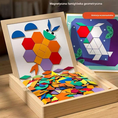 ⏳Ograniczona czasowo zniżka 40%⏰ Magnetyczna układanka Tangram – zabawka edukacyjna dla niemowląt