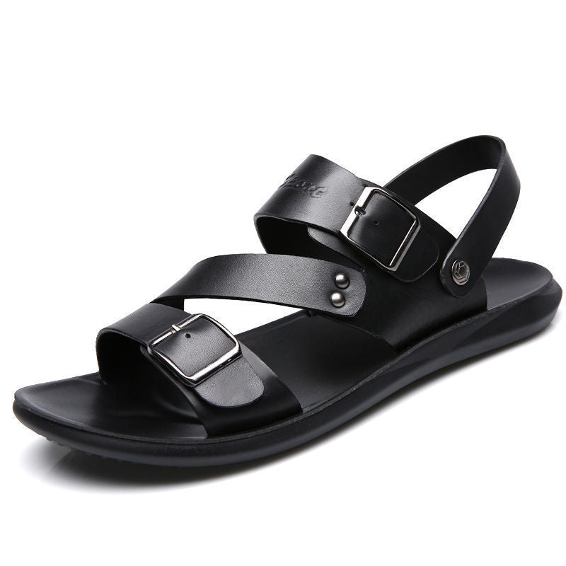 🌿 Wiosenna specjalna oferta [39-28] Nowe męskie letnie sandały z miękkiej naturalnej skóry, z podwójną klamrą ✅ Dostępna płatność przy odbiorze