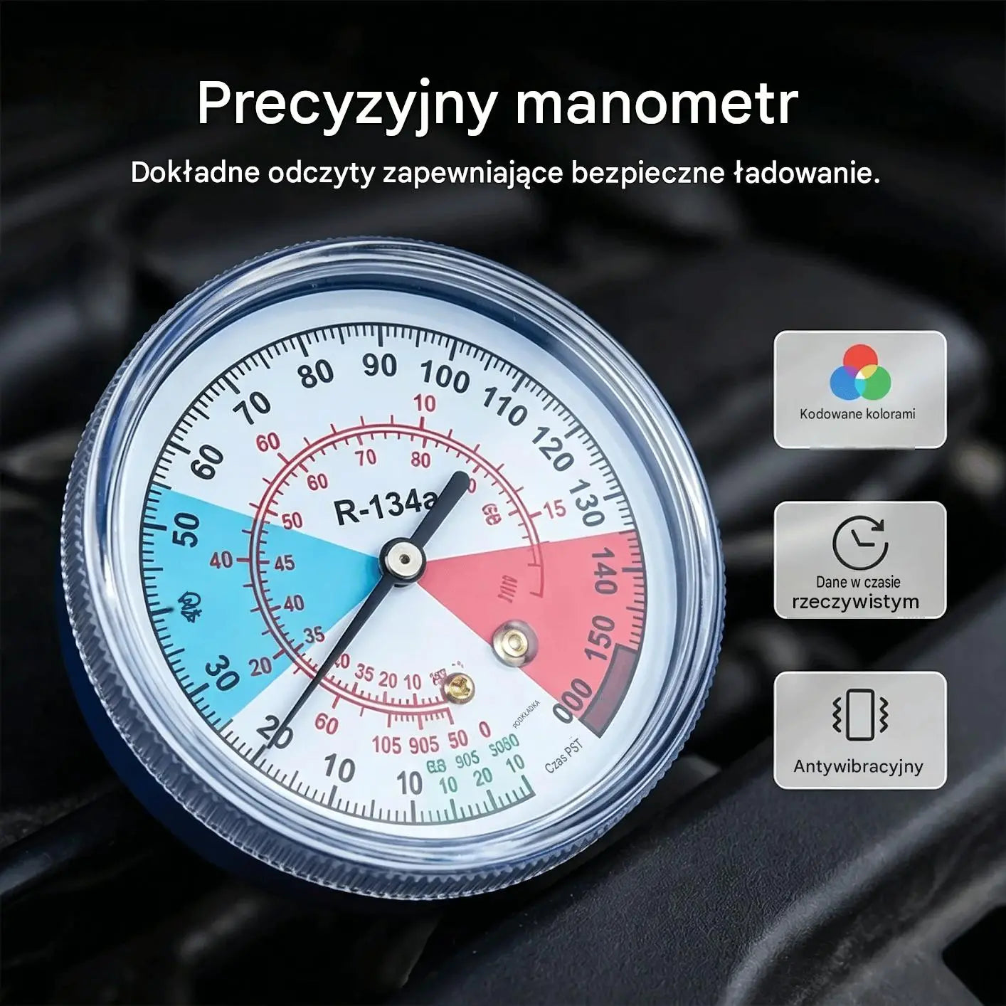 ⏳Oferta ograniczona czasowo⏰ Wąż do napełniania klimatyzacji R134a z manometrem: uniwersalne i łatwe w użyciu narzędzie do projektów DIY 🔧