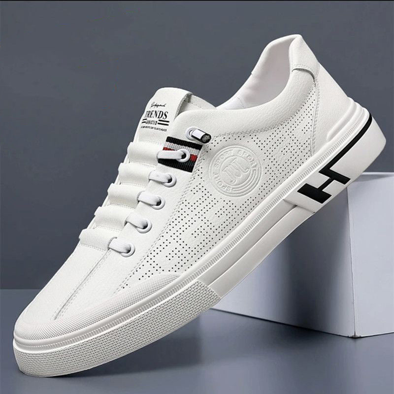 🔥Nowy styl 2024 ❤️ Męskie buty sportowe na co dzień z prawdziwej skóry, miękkie i oddychające podeszwy-3736814