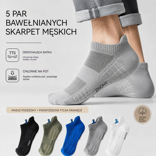 🧦【Opakowanie 10 par】🧦Ulepszone męskie skarpety oddychające, antybakteryjne i zapachoodporne – nowość 2026