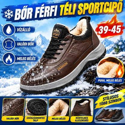 ⛄🔥【39-45】2026 Muške zimske ležerne sportske cipele, prava koža, vodootporne, mekani potplat i baršun, nove