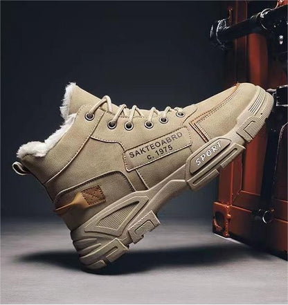 👟✨🌹[39-44]Superciepłe, grube wełniane buty bojowe! Wełniana podszewka, antypoślizgowa podeszwa Oxford, lekkie.