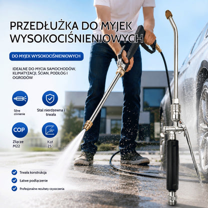 🔥【PIERWSZE 100 SZTUK ZA POŁOWĘ CENY】🔥 Przedłużka do pistoletu do mycia pod wysokim ciśnieniem, nadaje się do mycia samochodów w domu i czyszczenia klimatyzacji.