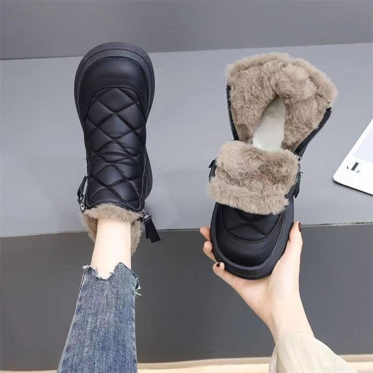👢【35-41】Nowość na jesień i zimę, wodoodporne, antypoślizgowe, ciepłe i stylowe, miękkie krótkie botki.3795136