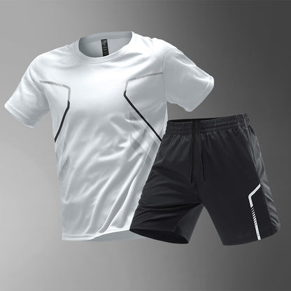 [M-5XL] Męski zestaw sportowy ice silk, szybkoschnący | świeżość i oddychalność, ulepszony komfort