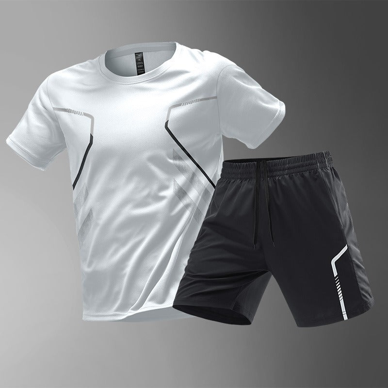 [M-5XL] Męski zestaw sportowy ice silk, szybkoschnący | świeżość i oddychalność, ulepszony komfort