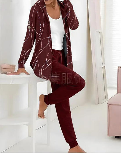 【S-3XL】💃 💖 Nov preprost bombažni komplet za jesen in zimo 2025