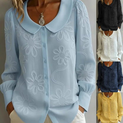 👚 Francuska retro koszula z haftem 2026