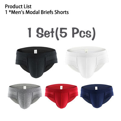 Ofertă limitată🔥【Set de 5】Chiloți bărbătești din modal✅Răcoritori și respirabili✅Delicați cu pielea și moi