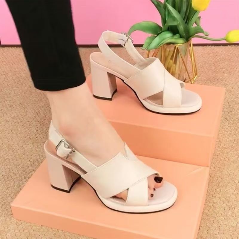 【35-40】👡Eleganckie i wygodne sandały na grubym obcasie, niezbędne na wiosnę i lato👡