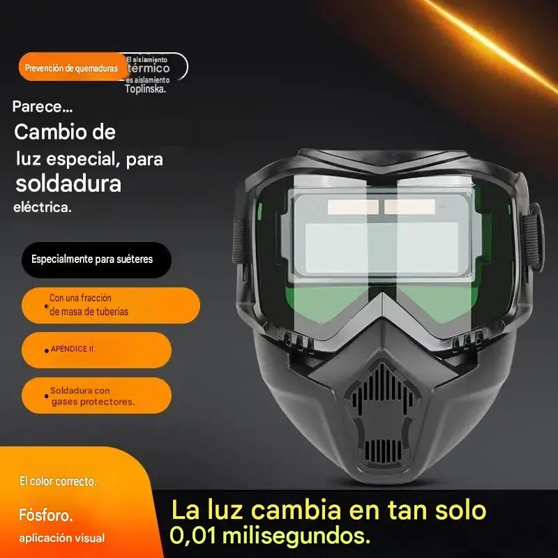 🔥⚡Careta de soldar con oscurecimiento automático para protección ocular