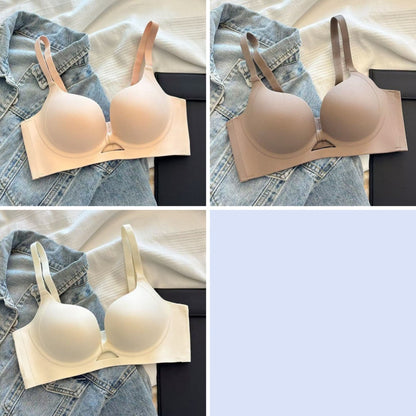 💃💟【53 sztuki】Biustonosz push-up dla małych piersi, zapobiegający opadaniu, z miseczkami bocznymi, bezszwowy
