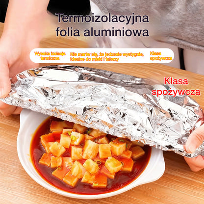 📢📢 Rabat 50%! ⏰ Pokrywki z folii aluminiowej do przechowywania żywności