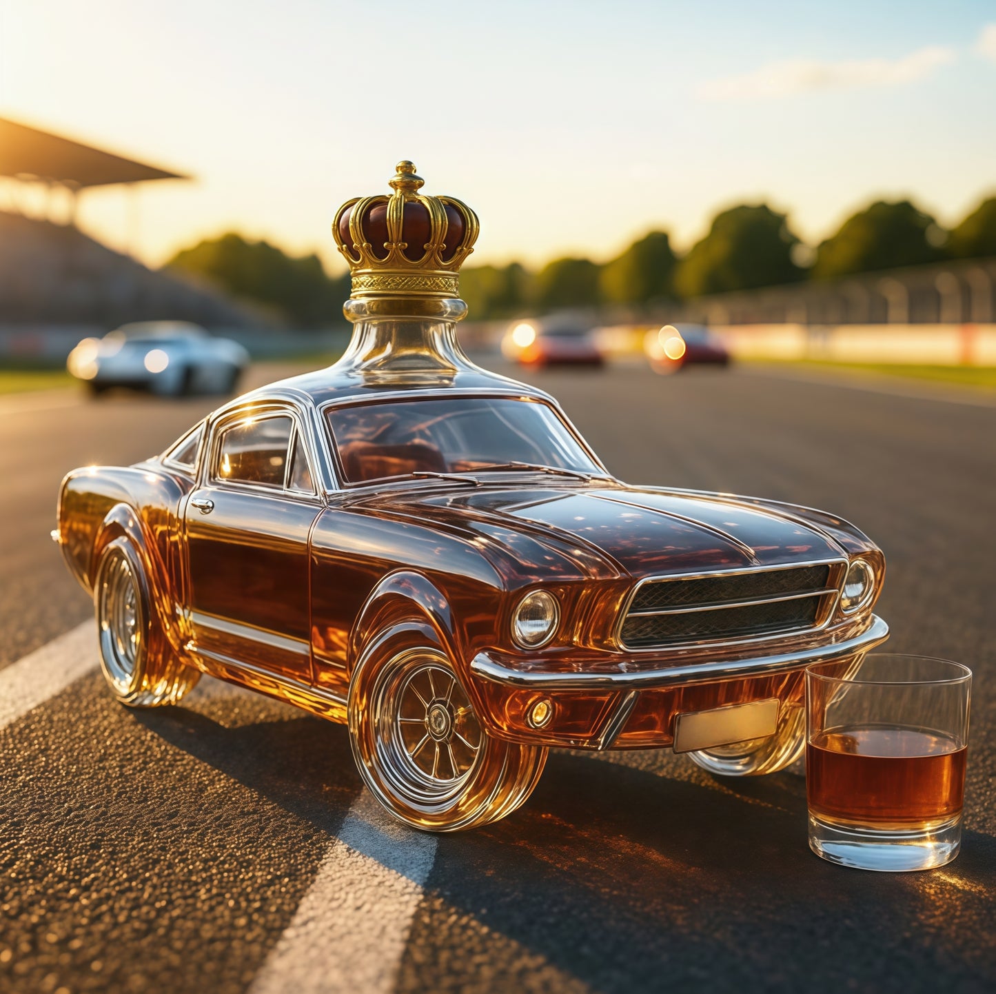 🎁🚗【Obniżka o 90 zł】 Kreatywna butelka na whisky w kształcie samochodu – łącząca elegancję i wartość kolekcjonerską