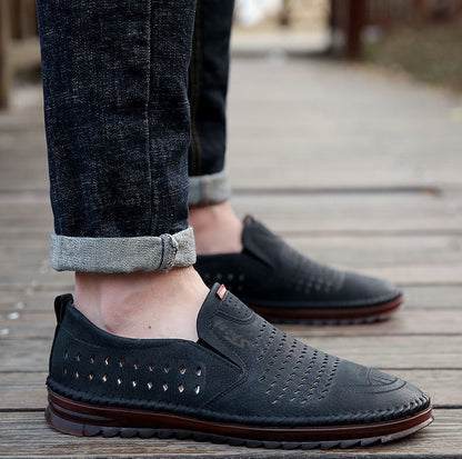 【39-44】Ręcznie robione męskie skórzane buty 2026 | Styl casualowy do noszenia na zewnątrz