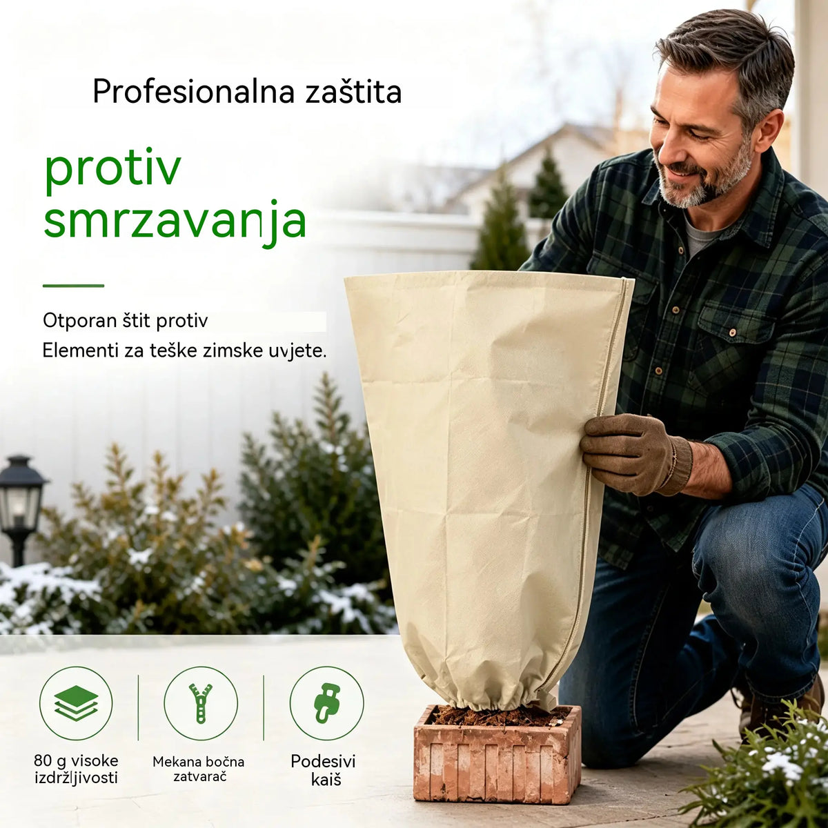 【Kupi jedan, dobi jedan gratis】【2 kom】Poklopac protiv smrzavanja podebljan biljkama，Može izdržati hladnoću -30°