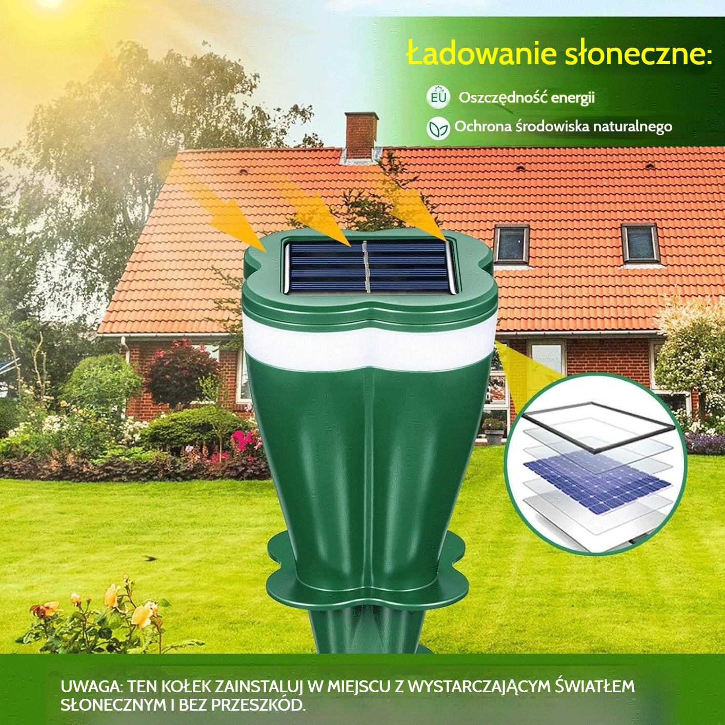 Promocja produktu - 50% zniżki ☘️ Wodoodporny solarny odstraszacz zwierząt
