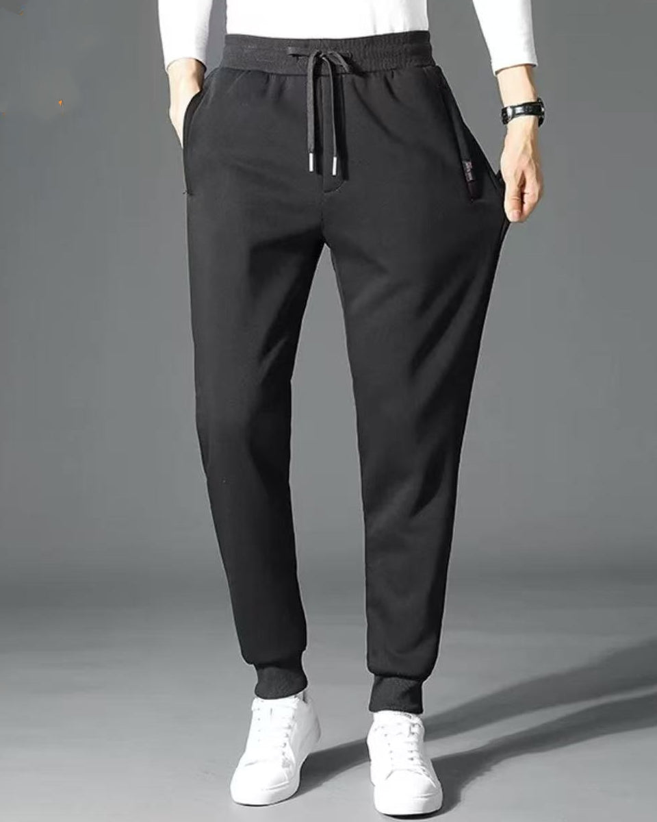👖 【Kup 1, a 1 dostaniesz gratis】【M-5XL】 Zimowe męskie zimowe spodnie z owczej wełny 2024, zagęszczone, na co dzień, ciepłe, ciepłe spodnie dresowe--3828822