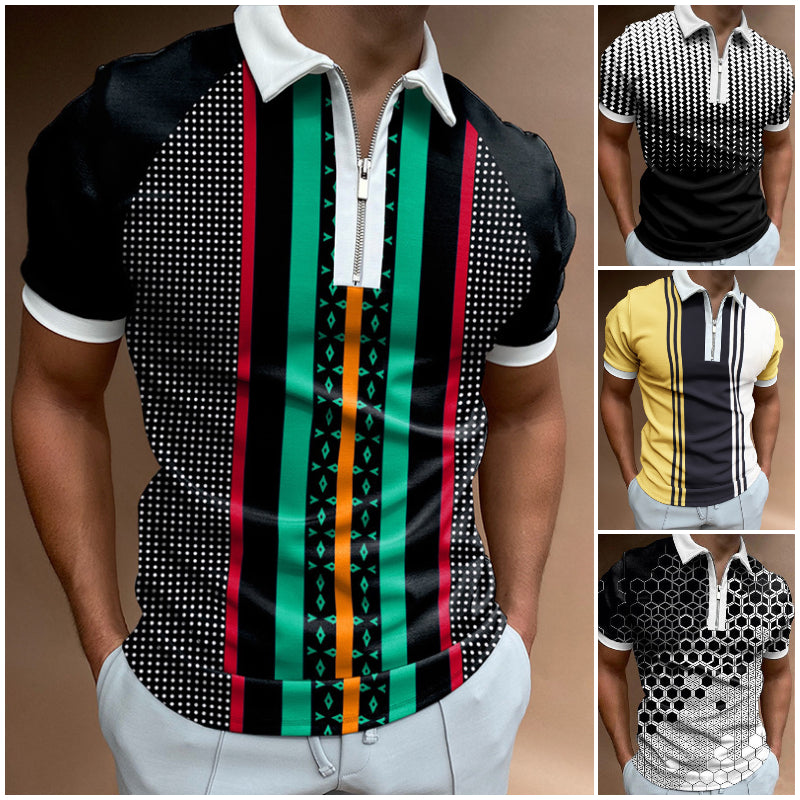 Wyprzedaż ograniczona czasowo [S-3XL] 🔥2025 letnia nowa męska koszulka polo z zamkiem błyskawicznym