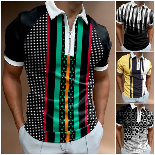 Wyprzedaż ograniczona czasowo [S-3XL] 🔥2025 letnia nowa męska koszulka polo z zamkiem błyskawicznym