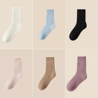 🔥【6 pari vunenih čarapa】🧦Tople vunene čarape, ekstra debele i tople, dobra elastičnost