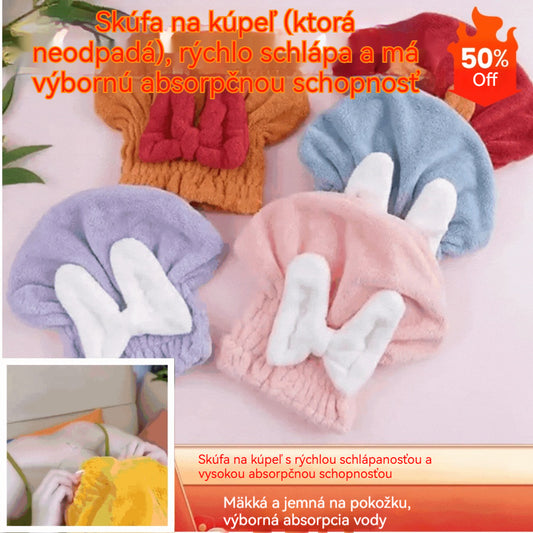 🔥Kúp 1, získaj 1 zadarmo🔥🎀🛀Ochranná sprchová čiapka, rýchloschnúca a s extra savým materiálom na umývanie vlasov😍