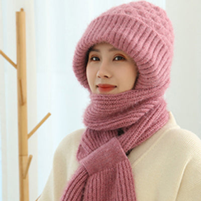 🔥【kupi eno in dobi eno brezplačno】Predpražnik in žametna, topla, celostna kapuca in šal z zaščito za ušesa