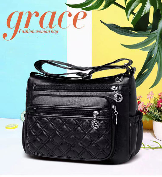 Modna miękka skórzana torba na ramię 3910623