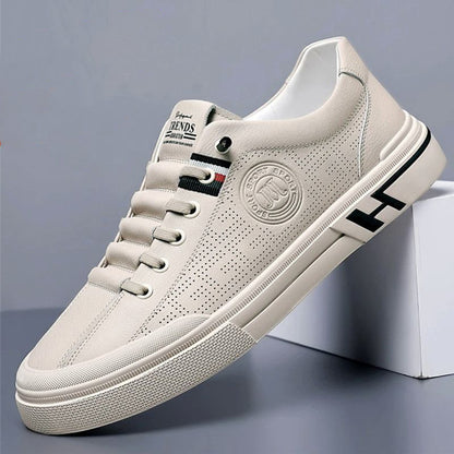 🔥Nowy styl 2024 ❤️ Męskie buty sportowe na co dzień z prawdziwej skóry, miękkie i oddychające podeszwy-3736814